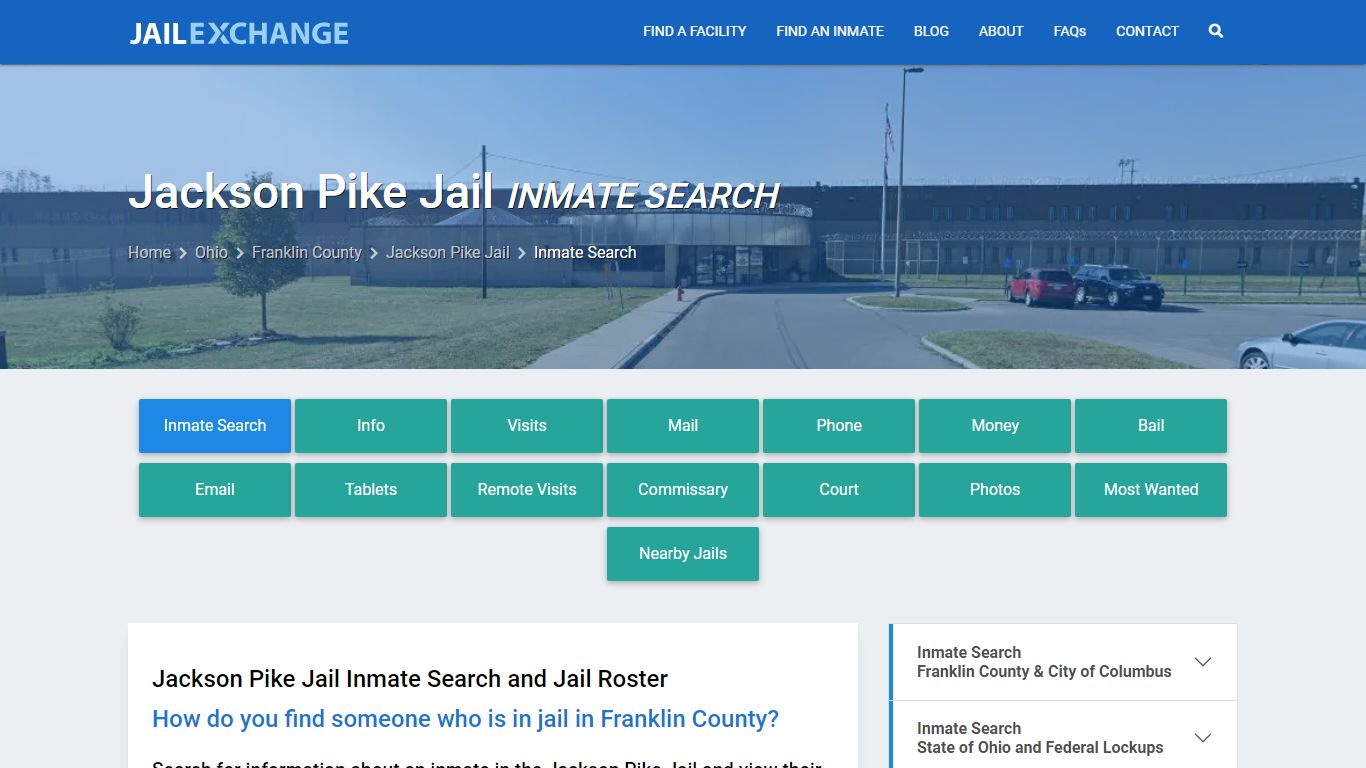 Inmate Search: Roster & Mugshots - Jackson Pike Jail, OH